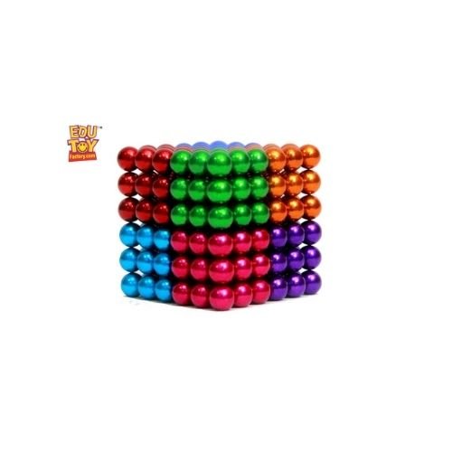ROR 5mm 6 Colors Creative Metal Balls Cube Desk Decompression Toy for Travel Entertainment Stress Relief 5MM 